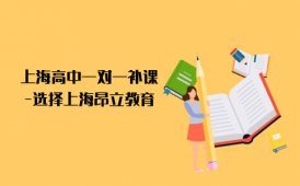 昂立教育上海高中一对一补课哪个机构好？